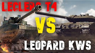 Leclerc T4 Vs Leapard KWS III  Tank Comparison 14K Damage WoT Console  World of Tanks Console [upl. by Becket]