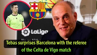 La Liga President Surprises Barcelona Regarding Refereeing of Next Celta Vigo Match [upl. by Elaine]