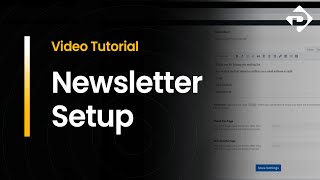 WordPress Tutorial  Newsletter Setup [upl. by Ynaitirb]