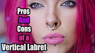 Vertical Labret PIERCING EXPERIENCE [upl. by Bettine]