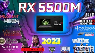 AMD Radeon RX 5500M 4GB in 30 GAMES 2023 [upl. by Gabler997]