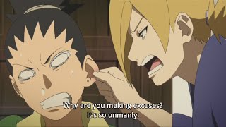 TEMARI SCOLDS SHIKADAI AND SHIKAMARU [upl. by Mansoor]