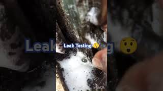 😲🙈🤗Leak Testing 😲 indoor outdoor cold rool  split AC outdoor 👏🏻 [upl. by Lemmie]