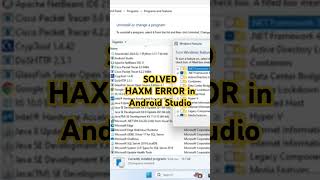 HAXM ERROR in Android Studio ytshorts androidstudio coding viral shortsfeed [upl. by Dierolf]