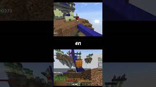 4v1 bedwars Minecraft [upl. by Chilt165]