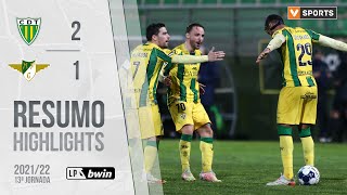 Highlights  Resumo Tondela 21 Moreirense Liga 2122 13 [upl. by Hteazile508]