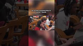 Blasting Inappropriate music prank in library 😭 fortnite gaming funny pranks libary sus [upl. by Ginsberg]