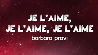 Barbara Pravi  Je laime je laime je laime Paroles [upl. by Jabe]