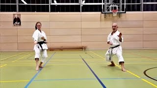 HOW TO BASSAI DAI  Shito ryu amp Shōtōkan Karate Kata with Lena Mayer amp Fiore Tartaglia [upl. by Sonaj221]