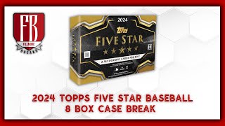 2024 Topps Five Star Baseball  8 Box Case Break 4 Pick Your Teams [upl. by Yirinec]