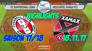 Fc Rapperswil  Jona vs Fc Neuchatel Xamax 181117 [upl. by Salesin]