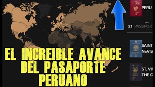 EL SORPRENDENTE AVANCE DEL PASAPORTE PERUANO EN EL RANKING MUNDIAL [upl. by Lehte]