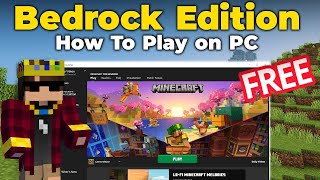 How To Download Minecraft Bedrock Edition For Free In PCLaptop  New Method 2024 [upl. by Gayla]