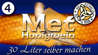 Met  Honigwein selber machen  Der 30 Liter Ansatz  Teil 4  Schwefeln [upl. by Nilyam]