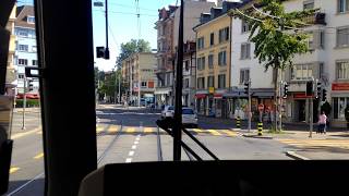 VBZ Zürich Tram  Linie 13 Albisgütli  Frankental  Bombardier Be 56 Cobra [upl. by Suilenrac]