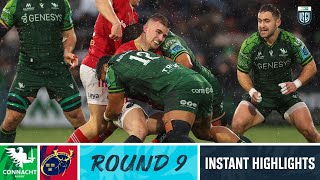 Connacht v Munster  Instant Highlights  Round 9  202324 [upl. by Ylek]