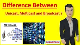 Difference Between Unicast Multicast and Broadcast  in hindi [upl. by Kora]