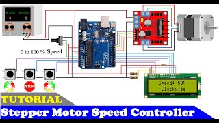 How To Make a Stepper Motor Speed Controller using Arduino and L298 Motor Driver [upl. by Gleich167]