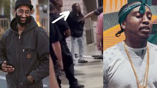 Bricc Baby and Nipsey Hussle Brother Blacc Sam Fght Over His Name Shitty Cuz [upl. by Milone]