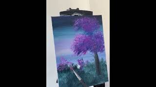 Pintura de paisaje en Acrílico painting art [upl. by Dara]