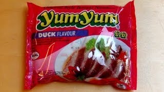 YumYum Duck Flavor oriental Style Instant Noodles  Halal [upl. by Hindorff]