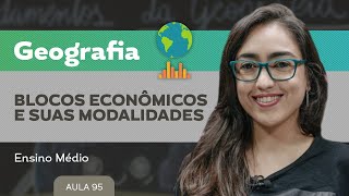 Blocos econômicos e suas modalidades​  Geografia  Ensino Médio [upl. by Hplodur]