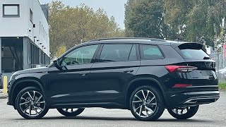 Skoda NEW Kodiaq 2022 Sportline in 4K Black Magic Metal 20 Inch Vega Walk around amp detail inside [upl. by Dnalram273]