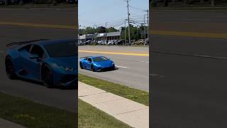 I hate lambo’s but the color is clean carmeet lamborghini driveby [upl. by Ahseid707]