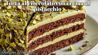 Torta al cioccolato con crema al pistacchio 🍰​🍦 [upl. by Nedla]