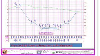 civil 3d from the beginning to planprofile and cross section print stage part 6final [upl. by Ahtibat]