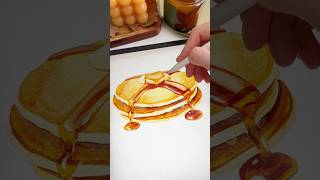 Draw with me 🥞 Realistic Watercolor in Procreate procreate watercolor drawing digitalpainting [upl. by Einhoj]