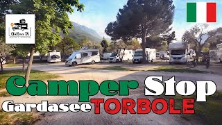 Camperstop  super WohnmobilStellplatz im Norden des Gardasees  Italien  Lago di Garda  4K [upl. by Sky]