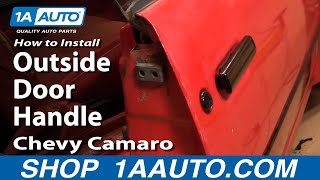 How to Replace Exterior Door Handle 8292 Chevy Camaro [upl. by Gonnella885]