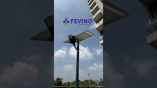 Solar Light Installation  Fevino Solar trending shorts ytshorts solarstreetlight solarlight [upl. by Kcerred]