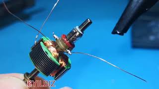 EV YAPIMI FIRÇASIZ MOTOR  FIRÇALI MOTORU MODİFİYE EDİP FIRÇASIZ YAPTIK  Home Made Brushless Motor [upl. by Eniaral649]