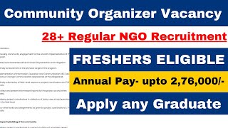 28 Regular NGO Recruitment 2024😍  Freshers Eligible  Salary 3 LPA  Online Interview [upl. by Zora]