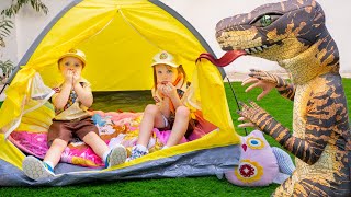 Five Kids Camping Song  more Childrens Songs and Videos [upl. by Assiluj]