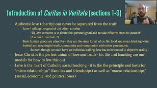 Introduction to Caritas in Veritate [upl. by Honan410]