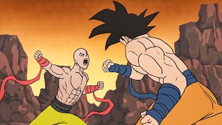 Saitama VS Goku FIST FIGHT Animation [upl. by Agarhs]