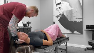 Influencers First Chiropractic Adjustment  Loud Cracks [upl. by Hough]