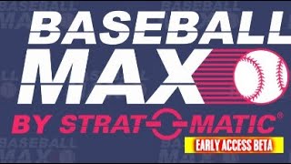 Stratomatic Baseball Max first impressions [upl. by Mozes]