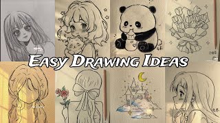 Easy Drawing Ideas  Cute Drawing Ideas  Aesthetic Drawing Ideas [upl. by Nais229]