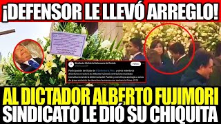 DEFENSORIA DEL PUEBLO LE DA HONORES AL DICTADOR ALBERTO FUJIMORI Y EL SINDICATO LE DIÓ SU CHIQUITA [upl. by Sara-Ann]