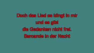 Connie Francis Barcarole in der Nacht mh karaoke karaoke [upl. by Marie]