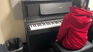 Maya first time piano lessons [upl. by Blackwell]