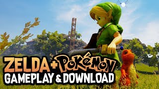 POKEMON AND ZELDA ZELDA OCARINA OF TIME REMAKE IN UNREAL ENGINE 4 GameplayDownload Link [upl. by Applegate]