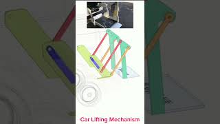 Car Lifting Mechanismmechanisms machine solidworks cad [upl. by Oiligriv]