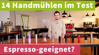 14 KaffeeHandmühlen unter 100€ im Test – für Filterkaffee UND Espresso [upl. by Ayotnom]