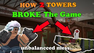 How 2 TOWERS Completely BROKE THE GAMES BALANCE  Tower Defense Simulator [upl. by Goerke]