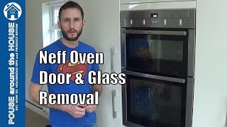 How to remove Neff oven door and glass Neff oven glass amp door removal [upl. by Trin]